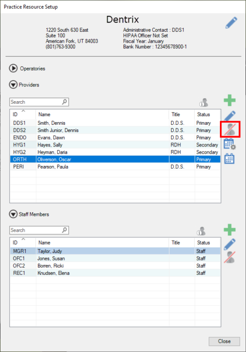 Inactivating Providers in Dentrix G7.4 | Dentrix Canada